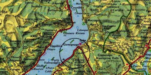 Karte Lago Maggiore Luino